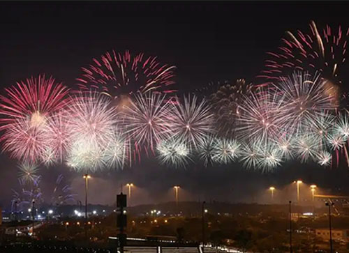 东营焰火晚会